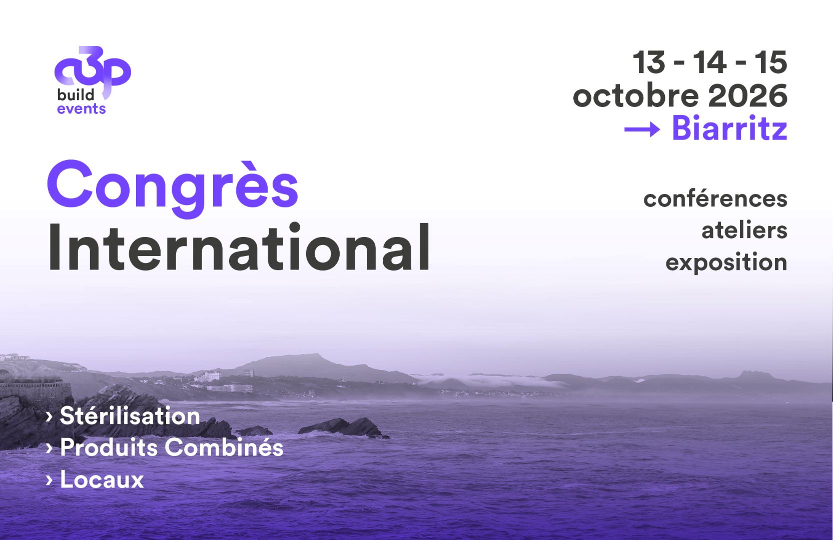 Image header Pharmasep page Congrès International A3P Biarritz